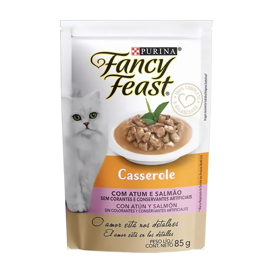 Fancy Feast Pouch Gato Casserole Atún y Salmón